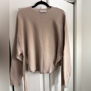 Modern Citizen Women’s Tan Wrap Long Sleeve Sweater Size XS/S